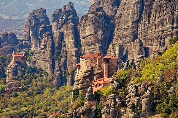 Greece-Meteora Greek Orthodox monasteries in the mountains